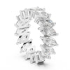 Marquise Cut Diamond Eternity Band in Sterling Silver, 10k & 14k Gold
