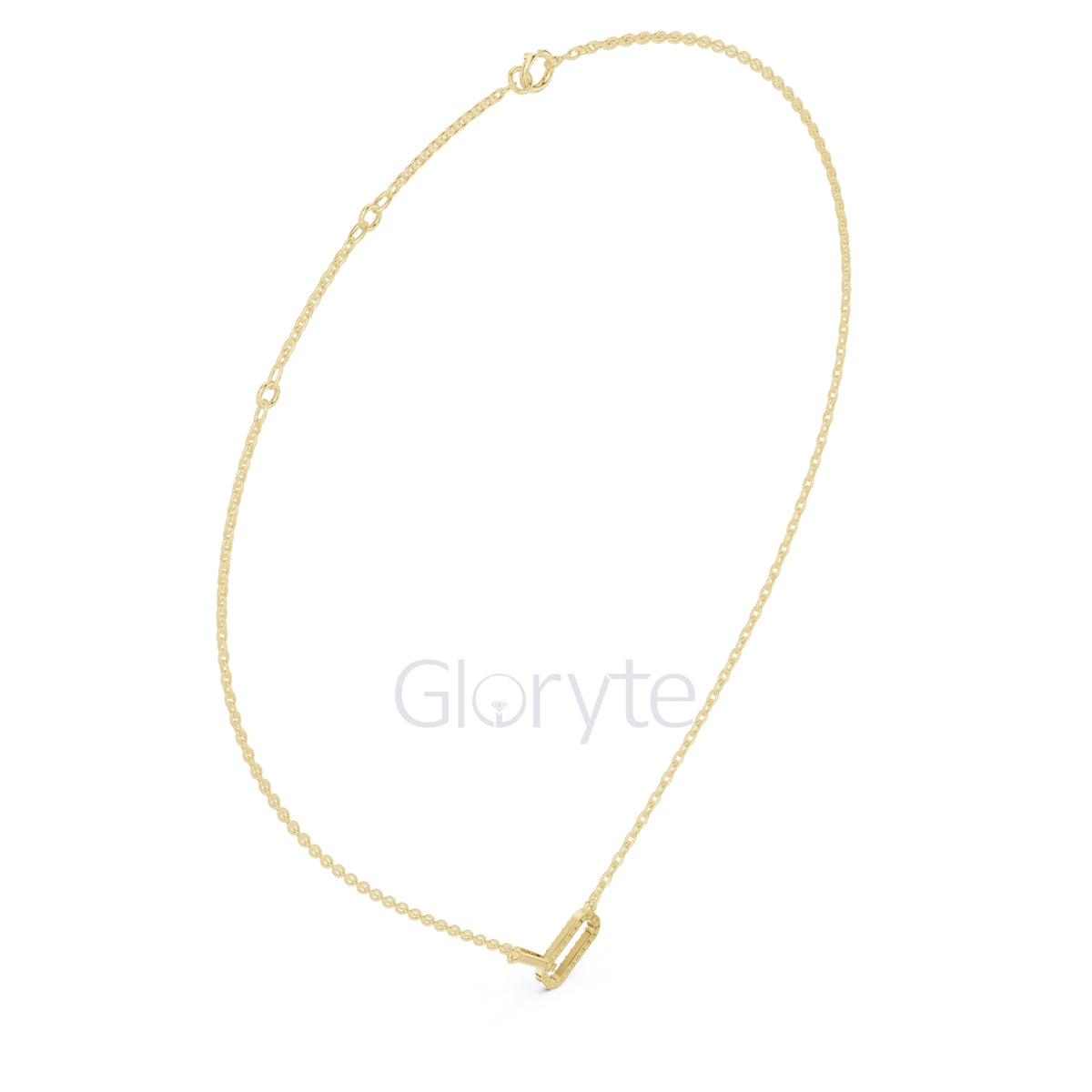Diamond Link Pendant Necklace