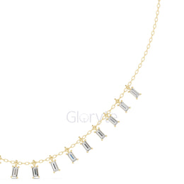 Baguette Diamond Necklace