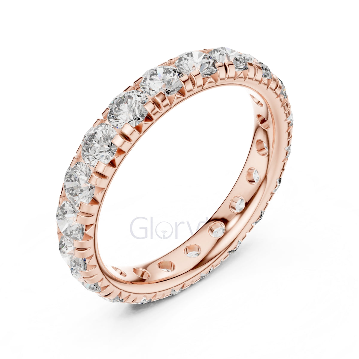 Round Cut Diamond Eternity Band