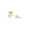 Round Cut Diamond Stud Earrings – Bezel Set in Silver, 10K & 14K Gold