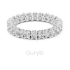 Round Cut Diamond Eternity Band – Classic Full Circle Ring in 925 Silver, 10K & 14K Gold
