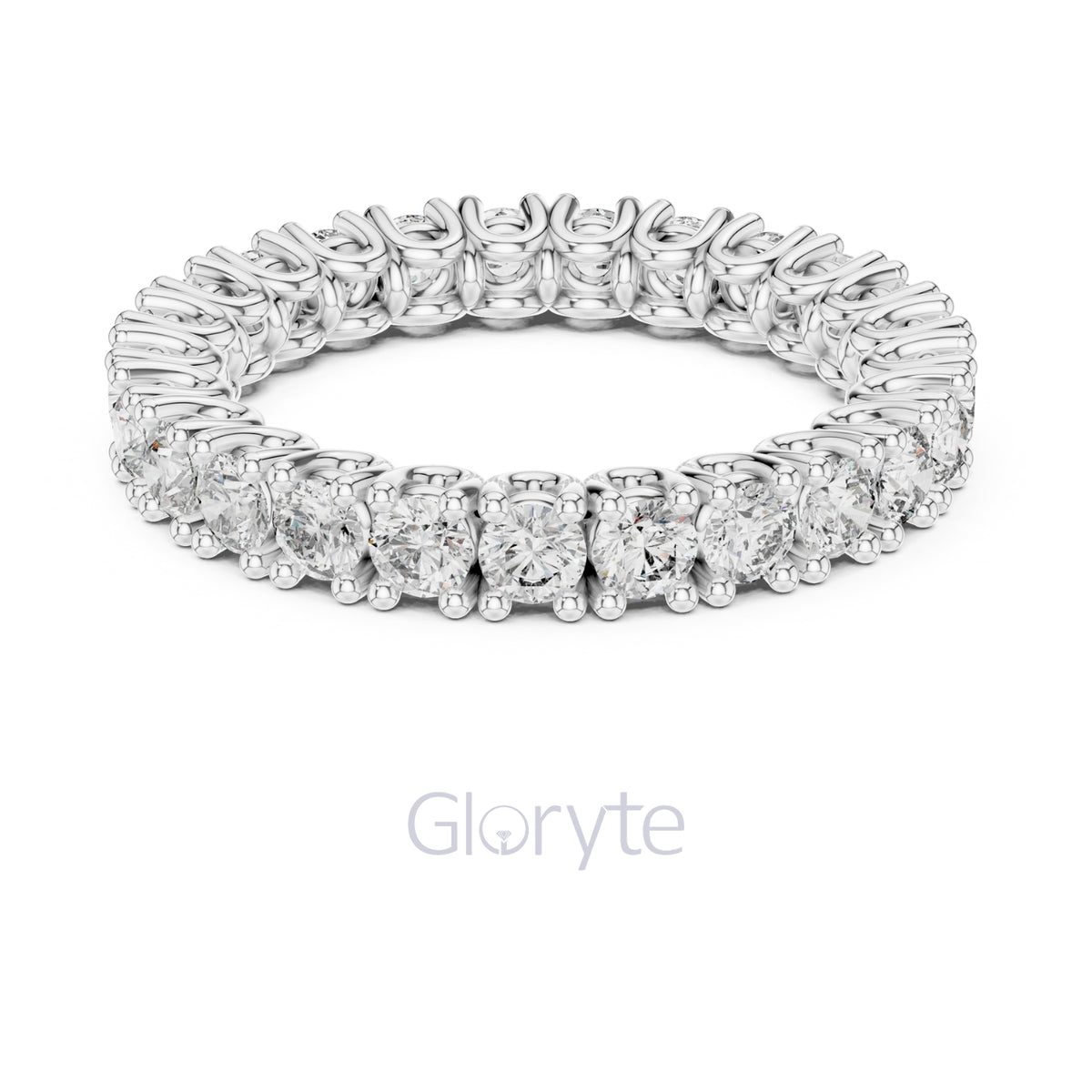 Round Cut Diamond Eternity Band – Classic Full Circle Ring