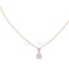 Two Stone Diamond Pendant Necklace