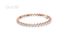 Wave-Design Diamond Tennis Bracelet 2.90mm