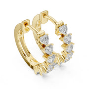 Eternal Heart Hoop Earrings