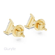 Trillion Cut Diamond Stud Earrings