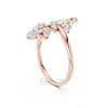 Leaf Vine Diamond Ring in 925 Silver, 10K & 14K Gold | Nature Inspired Band