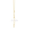 Interlocking Circle Drop Diamond Necklace