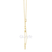 Interlocking Circle Drop Diamond Necklace