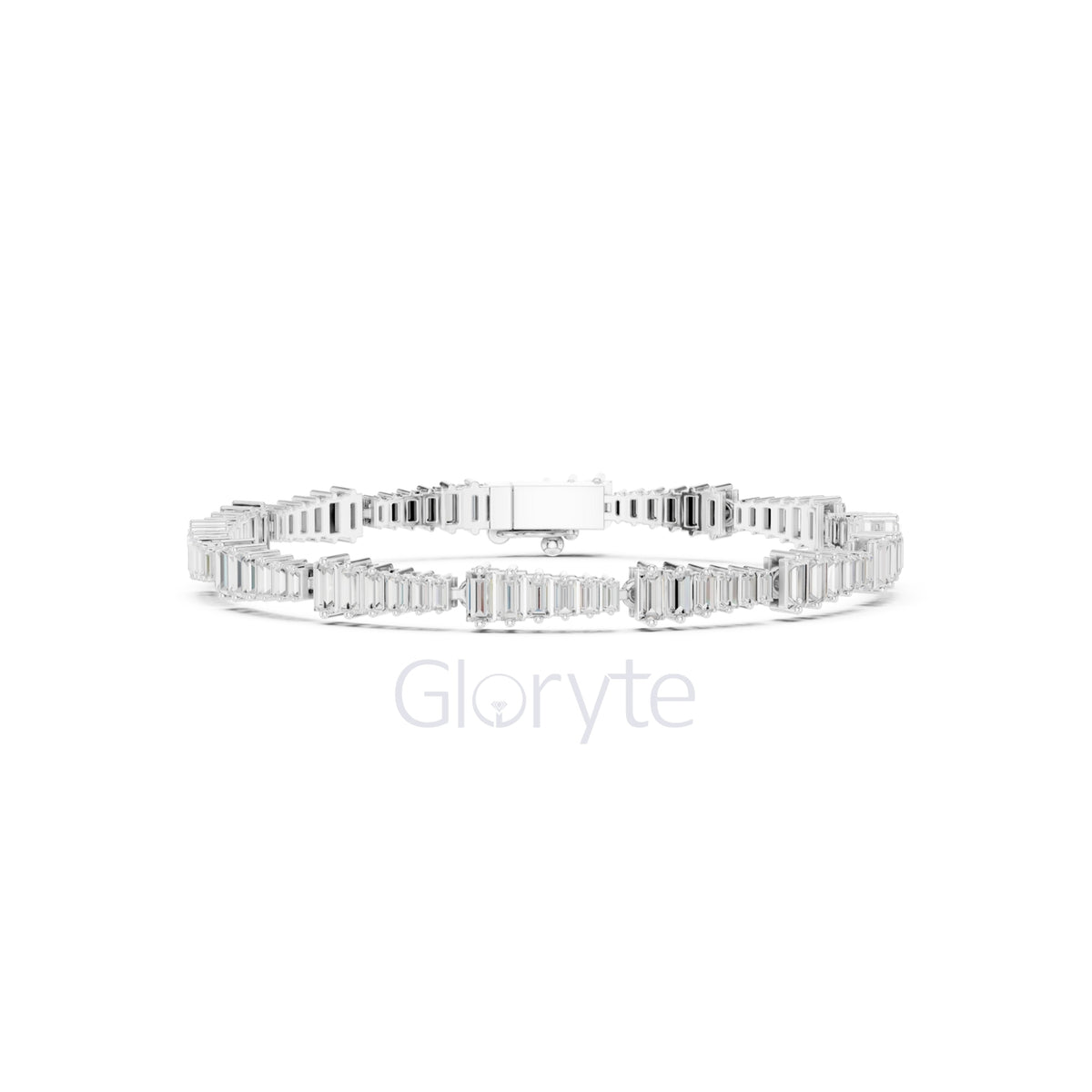 Graduated Baguette Diamond Tennis Bracelet