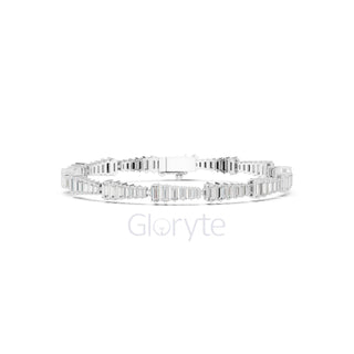 Graduated Baguette Diamond Tennis Bracelet