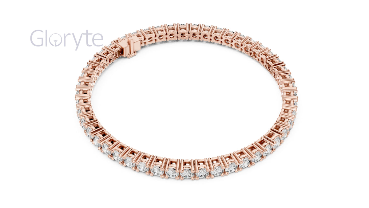 Round Cut Diamond Tennis Bracelet 0.10 Pointers