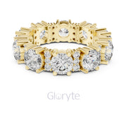 Bold Round & Petite Accent Diamond Eternity Band