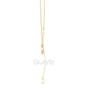 Diamond Heart Drop Pendant Necklace with Accent Chain – Includes Chain