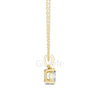 Oval Cut Pendant with Diamond Bail | 1.50 CT