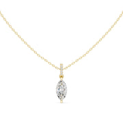 Diamond Solitaire Bezel Pendant Necklace (1.50ct) with Chain