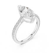 Diamond Solitaire Ring with Side Accents
