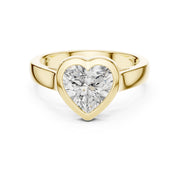 Bezel Set Diamond Solitaire Ring | Modern Elegance