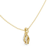 Diamond Solitaire Bezel Pendant Necklace (1.50ct) with Chain