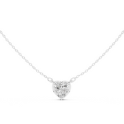 Diamond Solitaire Bezel Pendant Necklace