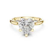 Elegant 2.5ct Solitaire Diamond Ring with Accent Side Stones
