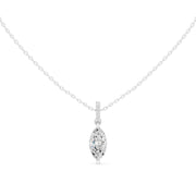 Diamond Solitaire Bezel Pendant Necklace (1.50ct) with Chain