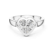 Bezel Set Diamond Solitaire Ring | Modern Elegance