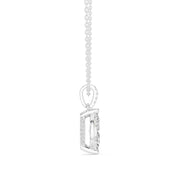 Diamond Solitaire Bezel Pendant Necklace (1.50ct) with Chain