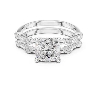 Diamond Bridal Set with Side Stones – 2.86 Carat