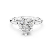 Elegant 2.5ct Solitaire Diamond Ring with Accent Side Stones