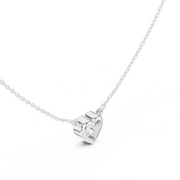 Diamond Solitaire Bezel Pendant Necklace