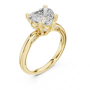 Elegant 2.5ct Solitaire Diamond Ring with Accent Side Stones
