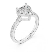 Diamond Solitaire Ring with Side Accents