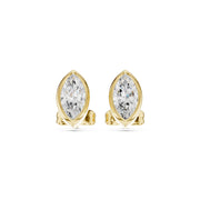 Elegant Bezel Diamond Stud Earrings | 2.50 Carat Total Weight