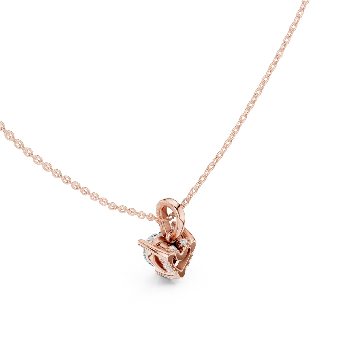 Diamond Solitaire Bezel Pendant Necklace (1.50ct) with Chain
