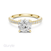 1.5ct Diamond Ring with Marquise & Round Accents