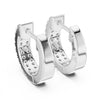 Double Row Classic Diamond Hoop Earrings – Lab-Grown or Moissanite