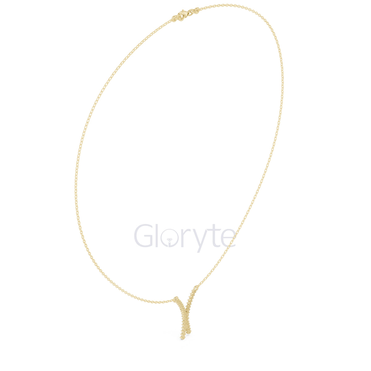 Diamond Crossover Pendant Necklace