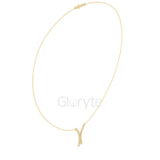 Diamond Crossover Pendant Necklace