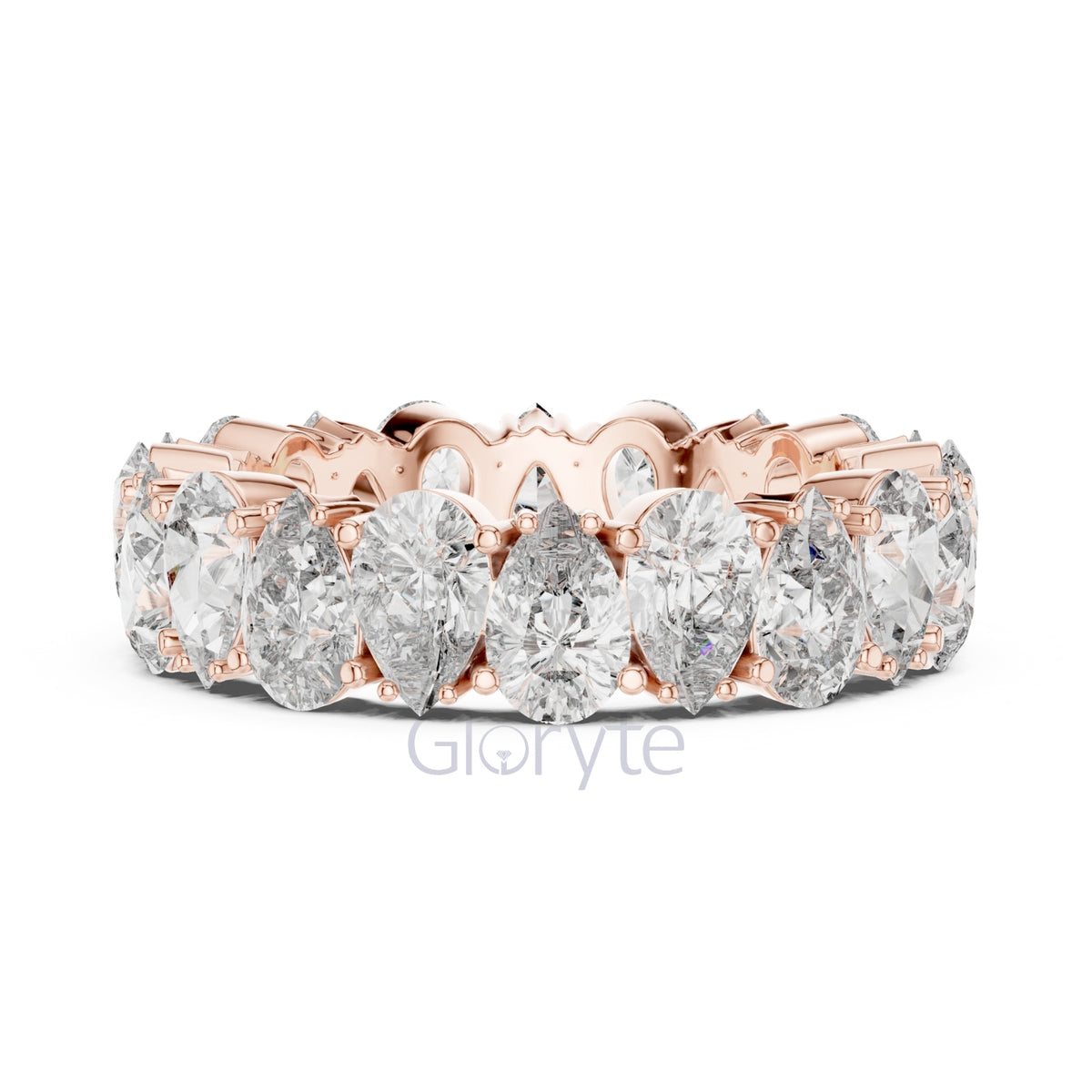 Pear Cut Diamond Eternity Band – Full Circle