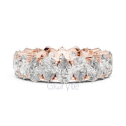 Pear Cut Diamond Eternity Band – Full Circle