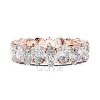 Pear Cut Diamond Eternity Band – Full Circle