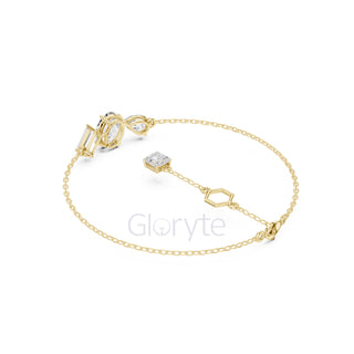 Three-Stone Diamond Tail Bracelet