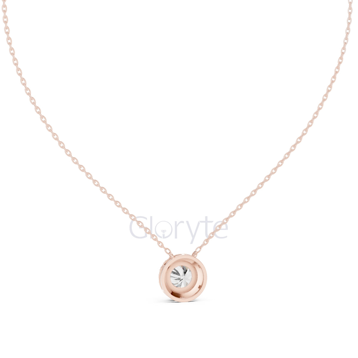 Round Halo Diamond Pendant Necklace (2.38 CT)