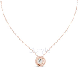 Round Halo Diamond Pendant Necklace (2.38 CT)