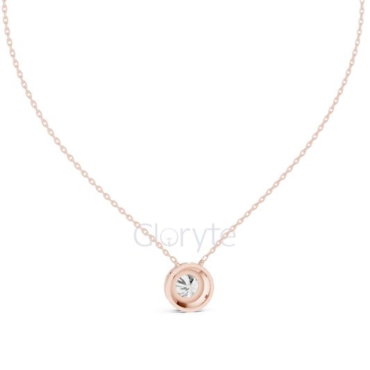 Round Halo Diamond Pendant Necklace (2.38 CT)