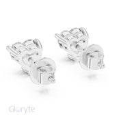 Heart Shape Diamond Stud Earrings