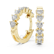 Eternal Heart Hoop Earrings