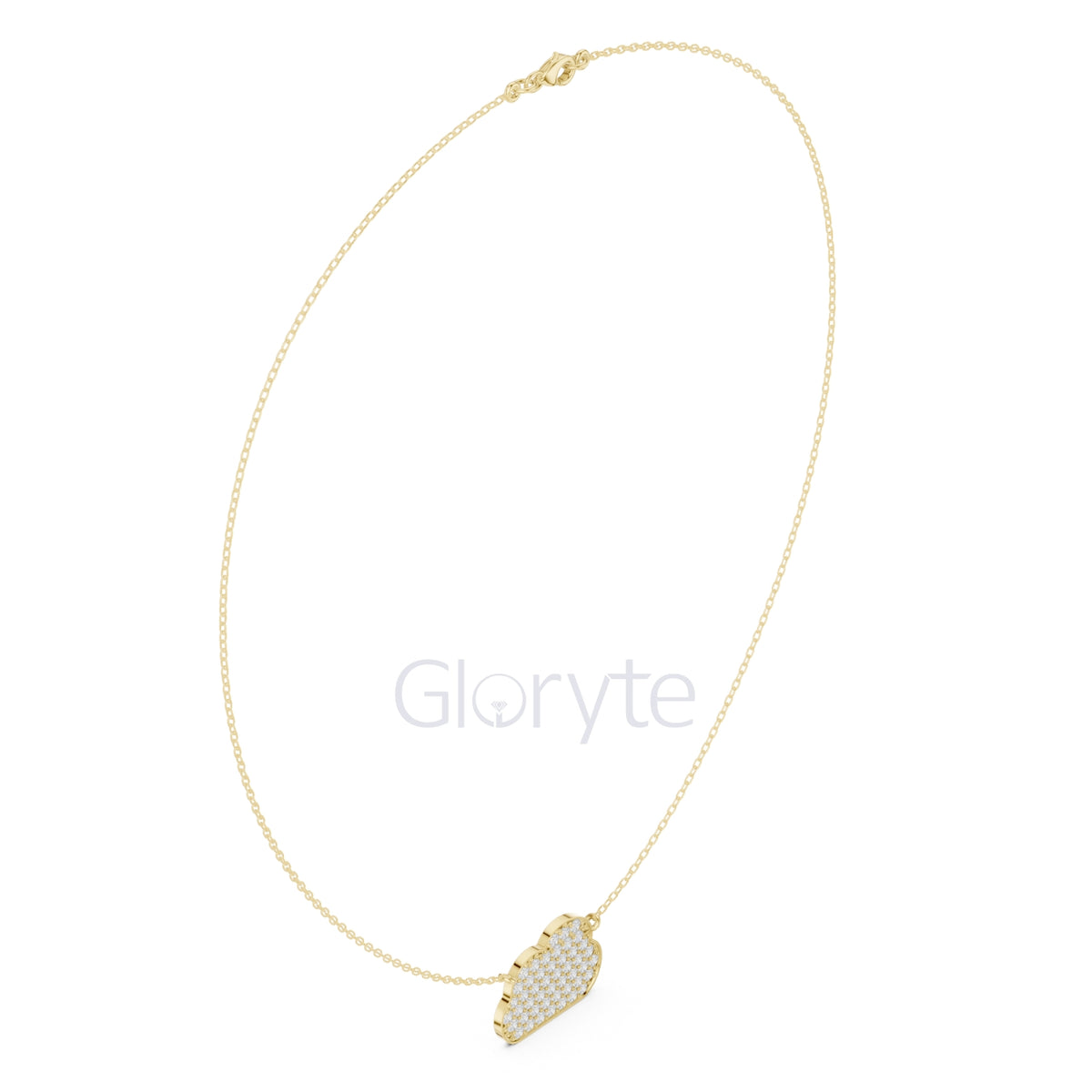Cloud Diamond Pendant Necklace